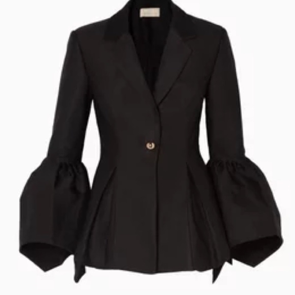 KEEPSAKE NWOT Black Tailored Revolve Blazer Trumpet Sleeves Lined, Size XL